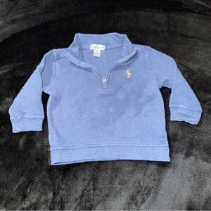 Ralph Lauren Kids Blue Half-Zip Pullover